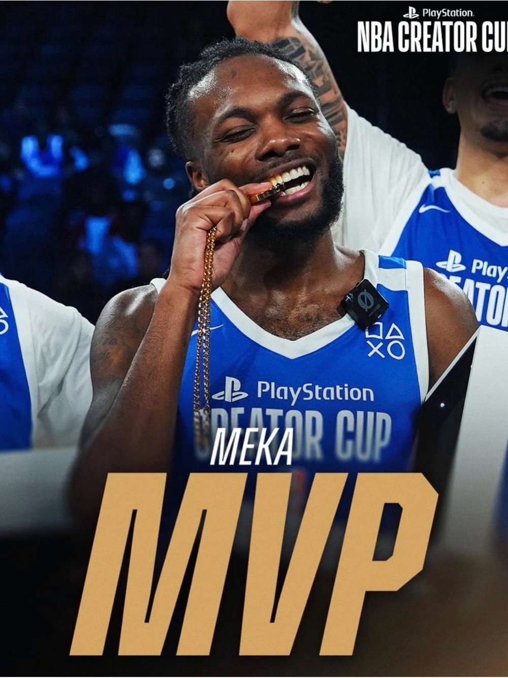PlayStation NBA Creator Cup lTD Blue Basketball Jersey S